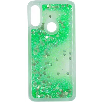 Evelatus Xiaomi Redmi 7 Shining Quicksand Case groen