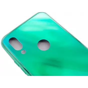 Evelatus Xiaomi Redmi 7 Water Ripple Full Color Electroplating gehard glas hoesje groen