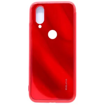 Evelatus Xiaomi Redmi 7 Water Ripple Full Color Electroplating gehard glas hoesje rood
