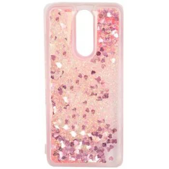 Evelatus Xiaomi Redmi 8 Shining Quicksand Case Roze
