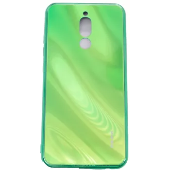 Evelatus Xiaomi Redmi 8 Water Ripple Full Color Electroplating Gehard Glas Screenprotector Groen