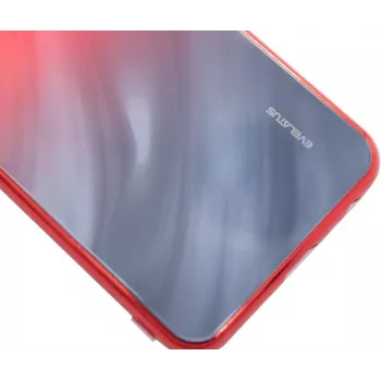 Evelatus Xiaomi Redmi 8 Water Ripple Gradient Color Anti-Explosion gehard glas case gradient rood-zwart