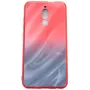 Evelatus Xiaomi Redmi 8 Water Ripple Gradient Color Anti-Explosion gehard glas case gradient rood-zwart