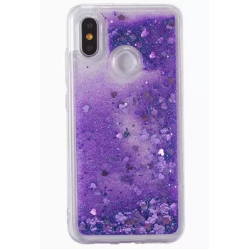 Evelatus Xiaomi Redmi Note 7 Shining Quicksand hoesje paars