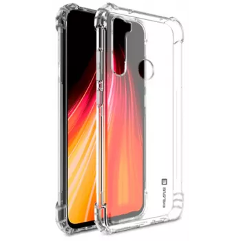 Evelatus Xiaomi Redmi Note 8 / Redmi Note 8 2021 militaire schokbestendige siliconehoes TPU transparant