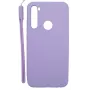 Evelatus Xiaomi Redmi Note 8 / Redmi Note 8 2021 soft touch siliconen case met band paars