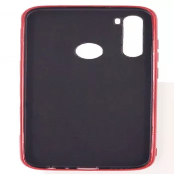 Evelatus Xiaomi Redmi Note 8 / Redmi Note 8 2021 water ripple full colour elektroplating gehard glas hoes rood