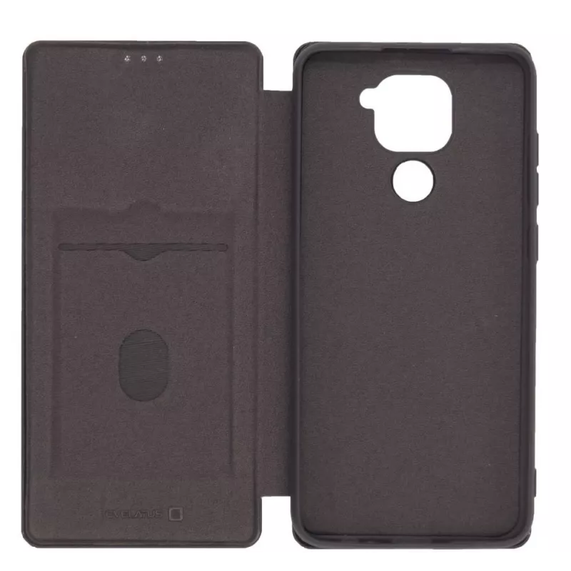 Evelatus Xiaomi Redmi Note 9 boekhoesje zwart