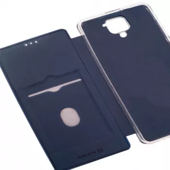 Evelatus Xiaomi Redmi Note 9 boekhoesje donkerblauw