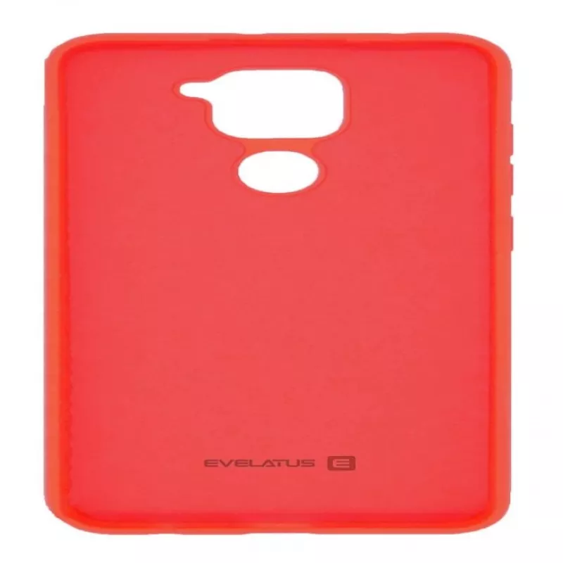 Evelatus Xiaomi Redmi Note 9 Nano Siliconen Case Soft Touch TPU Rood