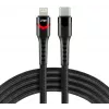 everActive CBB-1CIR USB-C naar Lightning RGB LED-kabel 1m 27W PD zwart