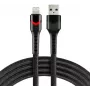 everActive CBB-1IBR USB-A naar Lightning RGB LED gevlochten kabel 1m 2.4A zwart