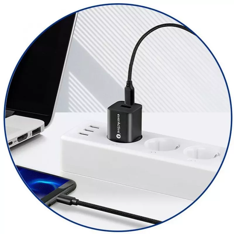 everActive CBB-1PD5 USB-C naar USB-C kabel 100W PD 5A 1m