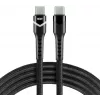 everActive CBB-1PDR USB-C naar USB-C RGB LED gevlochten kabel 100cm 3A 60W