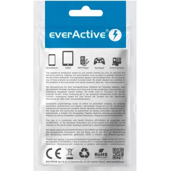 everActive CBB-2PDR USB-C naar USB-C RGB LED gevlochten kabel 2 m 3A 60W zwart