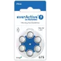 everActive ULTRASONIC 675 Zink-lucht hoortoestelbatterijen PR44 (6-pack blister)