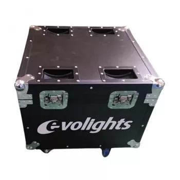 EVOLIGHTS GLACIER 18 CASE 4IN1 solid flightcase voor 4 moving heads