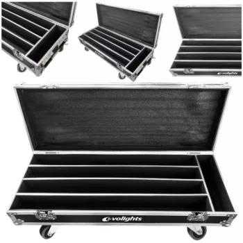 EVOLIGHTS GLAZE BAR CASE 4IN1 solid flightcase voor 4 Glaze Bar armaturen
