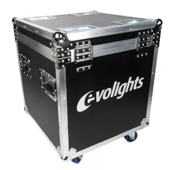 EVOLIGHTS LUMENO CASE 2IN1 transportkoffer voor 2x LUMENO LED PAR-spots, flightcase met wielen