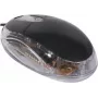 Exertis Connect 320300 dubbelhandige USB-optische muis, 800 DPI, zwart