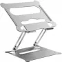 Exertis Connect verstelbare notebookstandaard voor 11-15 inch laptops, zilver 903419