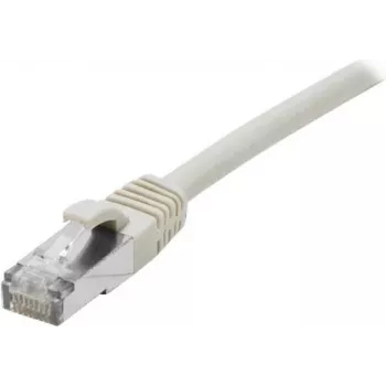 EXERTIS CONNECT Cat 6A S/FTP patchkabel, 3 m, grijs, LSZH, slanke knikbescherming, 10 Gbps 858407