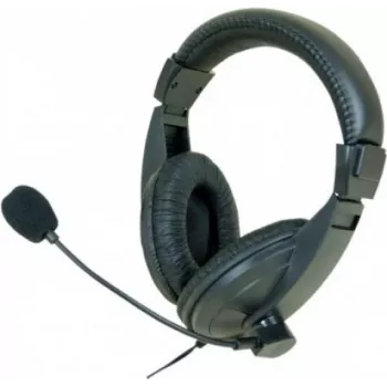 Exertis Connect over-ear bedrade headset met microfoon - zwart (059203)
