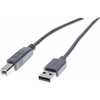 Exertis Connect USB 2.0-kabel A naar B, 60 cm, grijs 532406