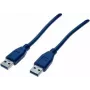 EXERTIS CONNECT USB 3.0 kabel A stekker naar A stekker 2m blauw 532477
