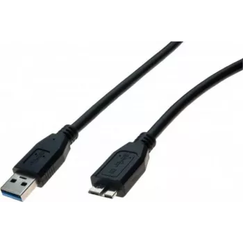 Exertis Connect USB 3.1 Gen 1 kabel, USB-A stekker naar Micro-USB B stekker, 1 m, zwart 532473