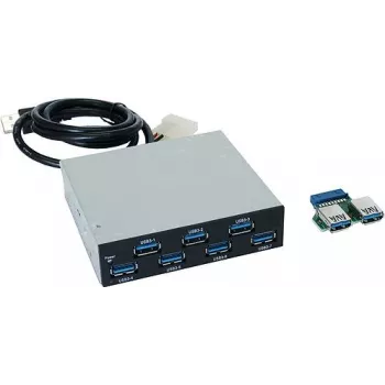 EXSYS EX-1167 7-poorts USB 3.0 interne hub, 3,5 inch bay, VIA VL810 chipset
