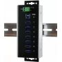 EXSYS EX-1187HMVS-WT 7-poorts USB 3.2 Gen 1 industriële metalen hub