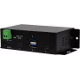 EXSYS EX-1274HMV 4-poorts USB 3.2 Gen 2 industriële hub met 2x USB-A en 2x USB-C, metaal, DIN-rail-/wand-/rackmontage