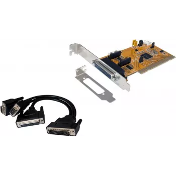 EXSYS EX-43360 PCI-X adapter - 2x RS-232 serieel + 1x parallel, MosChip, low profile