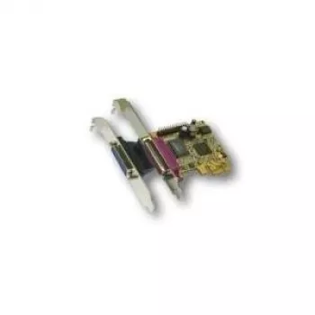 EXSYS EX-44012 PCI Express dual parallelle poort kaart EPP/ECP, MosChip MCS9901CV, low profile