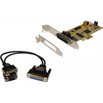 EXSYS EX-45362 2-poorts RS-232 PCIe x1 seriële adapterkaart, low profile, ASIX AX99100