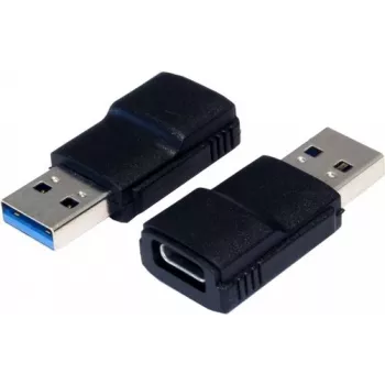 EXSYS EX-47991 USB 3.1 Gen 1 Type-A stekker naar Type-C bus adapter, zwart