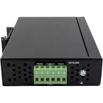 EXSYS EX-6205 8-poorts industriële Ethernet switch, 10/100 Mbps, DIN-rail, -40 tot 75°C