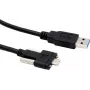 EXSYS EX-K1593V USB 3.2 Gen 2 kabel, USB-A naar USB-C, 1m, zwart, 10Gbps, 60W laden