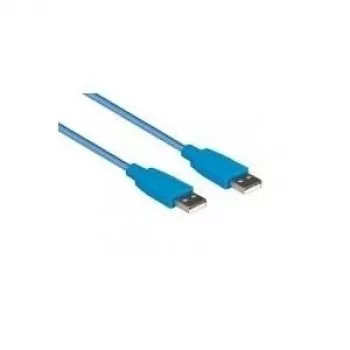 EXSYS EX-K1610-0.5 USB 3.2 Gen 1 kabel, USB-A stekker naar USB-A stekker, 0,5 m, blauw