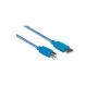EXSYS EX-K1620-2 USB 3.2 Gen 1 kabel, USB-A naar USB-B, 2 m, blauw