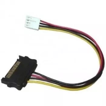 EXSYS EX-K41910 floppy-naar-SATA stroomadapterkabel 0,4m zwart