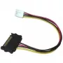 EXSYS EX-K41910 floppy-naar-SATA stroomadapterkabel 0,4m zwart