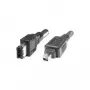 EXSYS FireWire 400 kabel 6-pin naar 4-pin, 1,5 m, zwart EX-K6811
