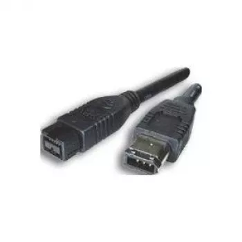 EXSYS FireWire 800 naar 400 kabel, 9-polig naar 6-polig, 5 m, zwart EX-K6863