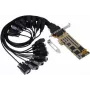 EXSYS PCIe 16-poorts RS-232 seriële kaart met SystemBase chipset, 921,6 Kbps, 15KV ESD, low profile EX-44316-2