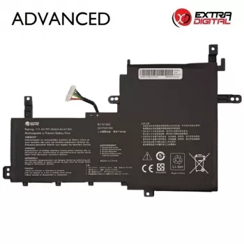 Extra Digital Advanced ASUS B31N1842 vervangende laptopaccu – 3600mAh 11.52V Li-ion 3-cellen, zwart