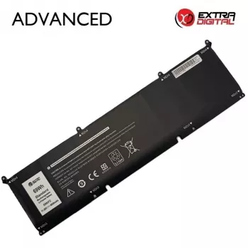 Extra Digital Advanced laptopaccu voor Dell Latitude E5440/E5540, Precision M2800 (69KF2, 6000mAh, 11.1V, 6-cell, zwart)