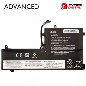 Extra Digital Advanced laptopaccu voor Lenovo L17M3PG2 – 4750mAh, 54Wh, 11,34V, 3-cels Li-ion (NB482832)