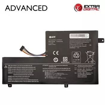 Extra Digital Advanced laptopaccu – Lenovo L15L3PB1, 3600mAh, 11,1V, 3-cellen Li-Ion (IdeaPad 100)